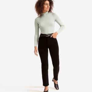 Everlane cheeky straight corduroy pant black